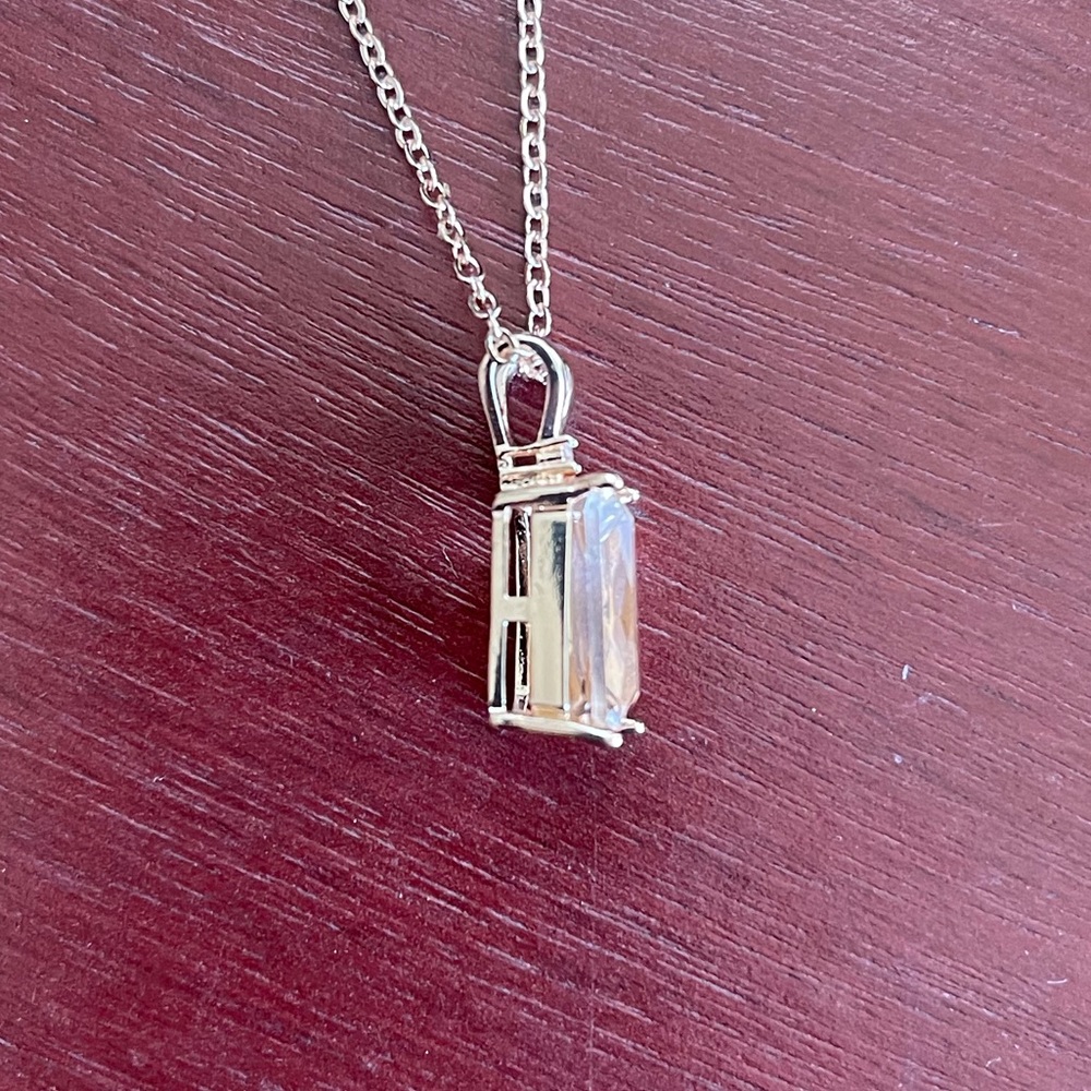 18k Rose gold plated morganite pendant - Picture 8 of 8